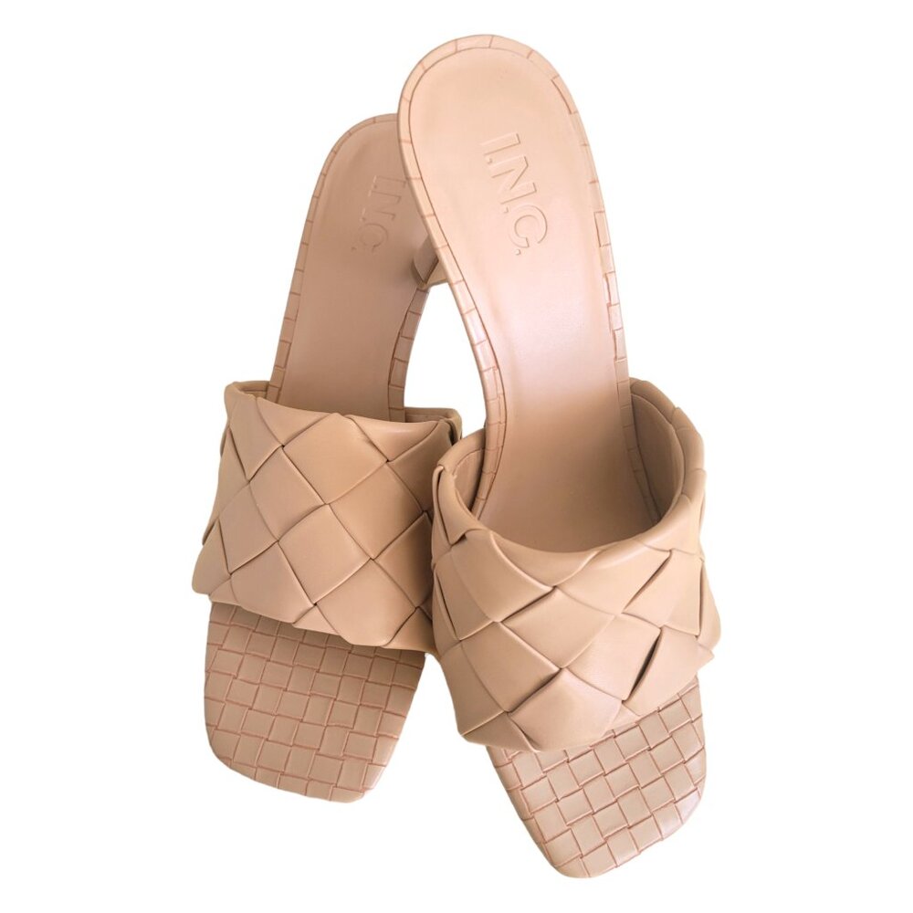 International Concepts I.N.C Liah Braided Slide Sandals Open Toe